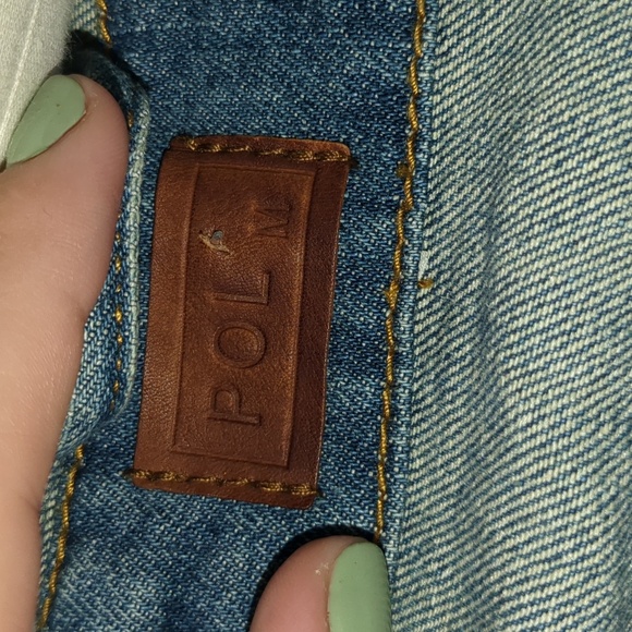 POL medium wash distressed jean jacket - Picture 3 of 3